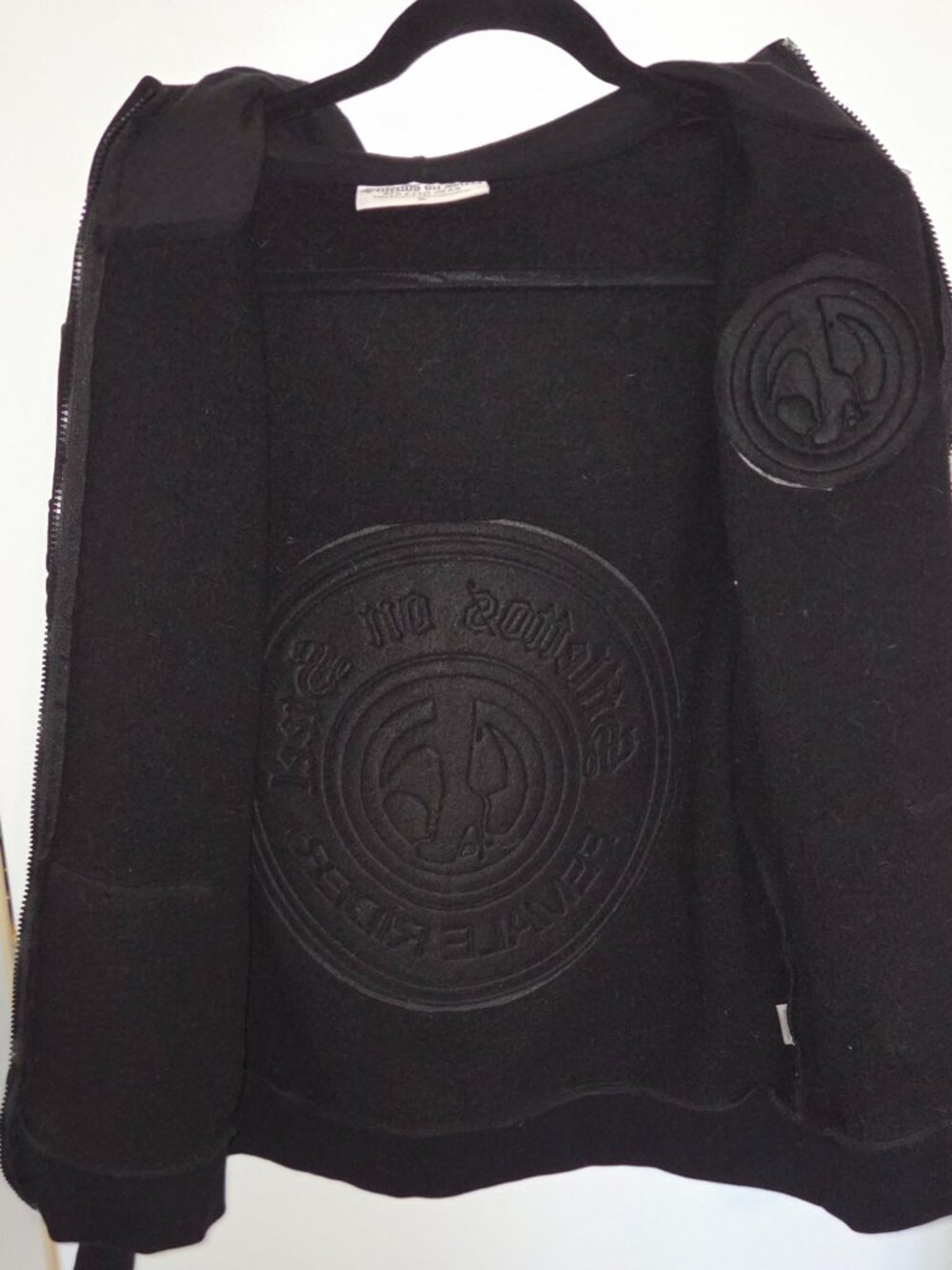 Stilettos on Steel, Heavyweight Full-Zip Hoodie, Black, Embossed, XL